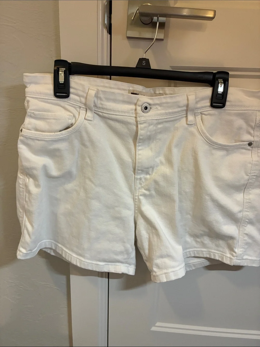 Levi's White Denim Jean Shorts